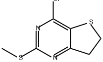 Thieno[3,2-d]pyrimidine, 4-chloro-6,7-dihydro-2-(methylthio)- Structure