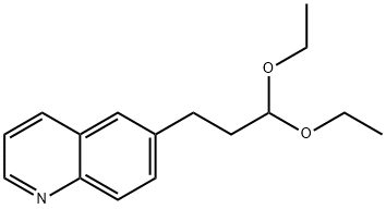 Quinoline, 6-(3,3-diethoxypropyl)- Struktur