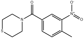 (4-methyl-3-nitrophenyl)(thiomorpholino)methanone Structure