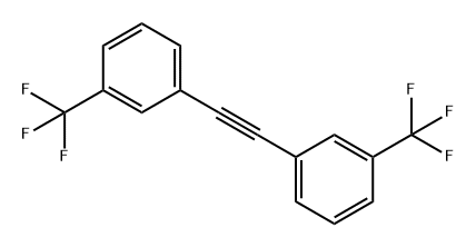 Benzene, 1,1'-(1,2-ethynediyl)bis[3-(trifluoromethyl)- Structure