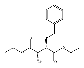 Butanedioic acid, 2-hydroxy-3-(phenylmethoxy)-, 1,4-diethyl ester, (2S,3S)- Structure