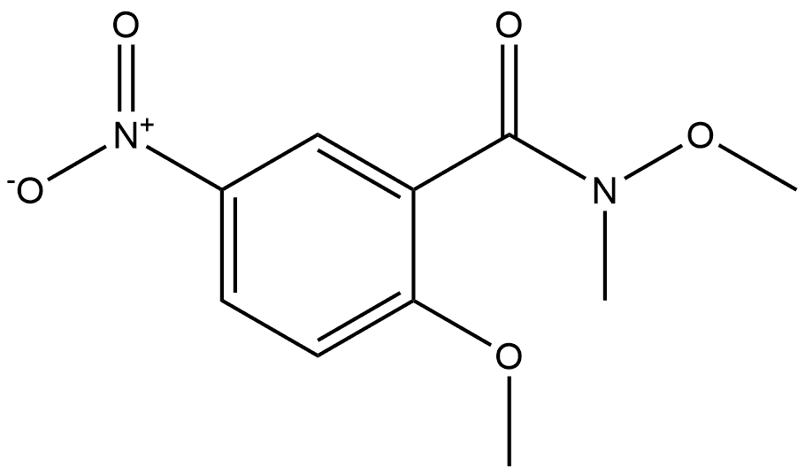 N,2-dimethoxy-N-methyl-5-nitrobenzamide Struktur