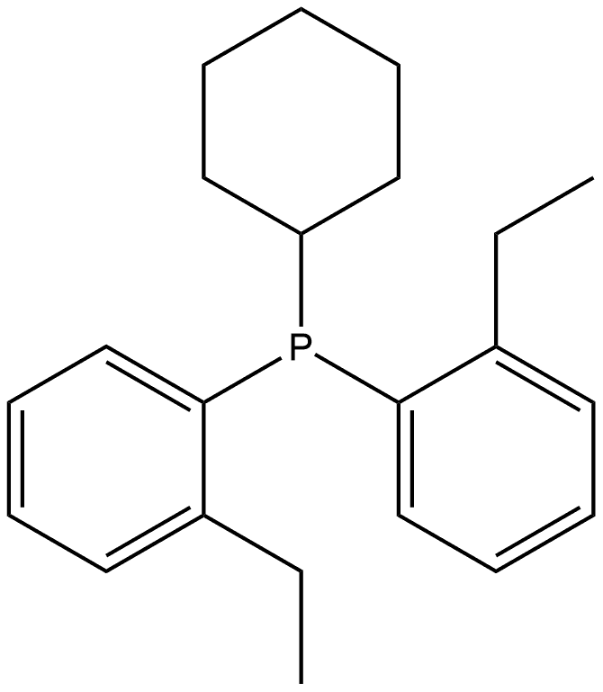 Cyclohexylbis(2-ethylphenyl)phosphine Structure