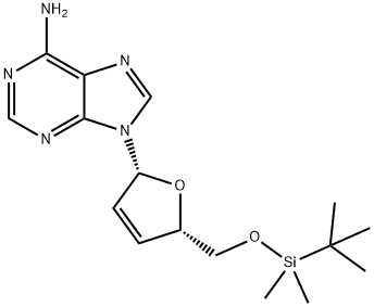 Adenosine, 2',3'-didehydro-2',3'-dideoxy-5'-O-[(1,1-dimethylethyl)dimethylsilyl]-