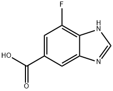 1H-Benzimidazole-5-carboxylic acid, 7-fluoro- Structure