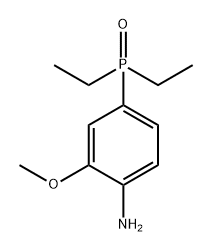 (4-氨基-3-甲氧基苯基)二乙基氧化膦 结构式