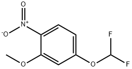 Benzene, 4-(difluoromethoxy)-2-methoxy-1-nitro- Structure