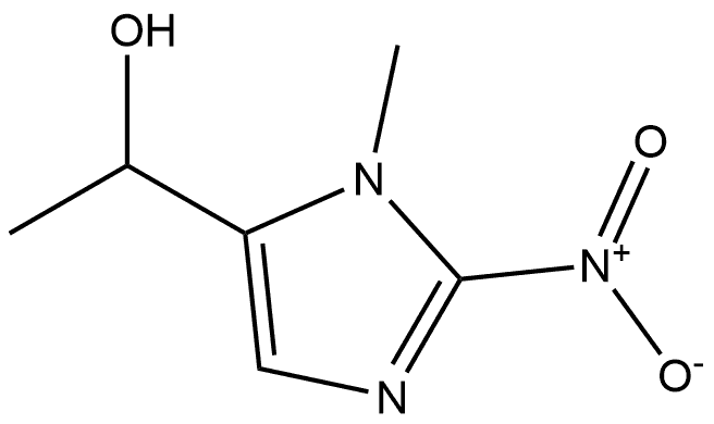 1-(1-甲基-2-硝基-1H-咪唑-5-基)乙烷-1-醇, 1198206-80-2, 结构式