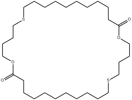 1,18-Dioxa-6,23-dithiacyclotetratriacontane-17,34-dione Structure