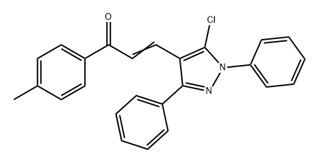 2-Propen-1-one, 3-(5-chloro-1,3-diphenyl-1H-pyrazol-4-yl)-1-(4-methylphenyl)-