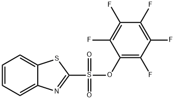 2-Benzothiazolesulfonic acid, 2,3,4,5,6-pentafluorophenyl ester Structure