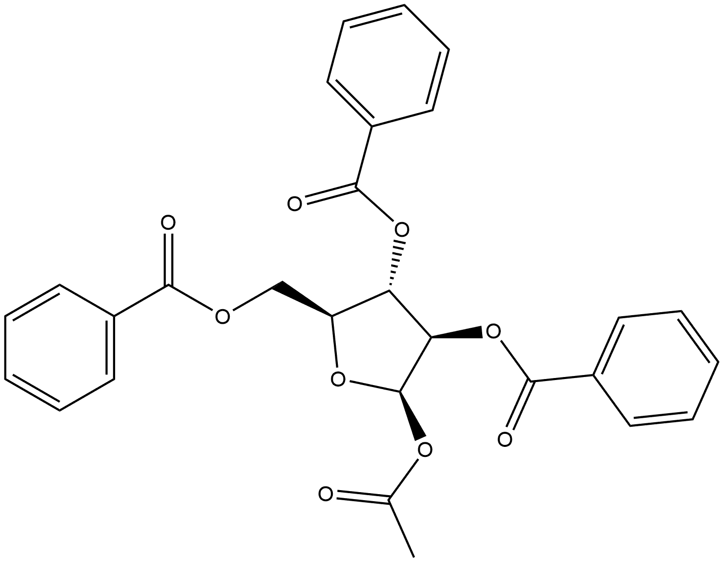 120019-54-7 β-L-Arabinofuranose, 1-acetate 2,3,5-tribenzoate