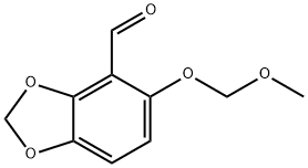 5-(methoxymethoxy)-2h-1,3-benzodioxole-4-carbaldehyde Structure