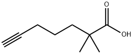 6-Heptynoic acid, 2,2-dimethyl- 结构式