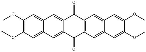 6,13-Pentacenedione, 2,3,9,10-tetramethoxy- 化学構造式
