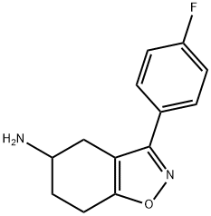 3-(4-fluorophenyl)-4,5,6,7-tetrahydrobenzo[d]isoxazol-5-amine 化学構造式