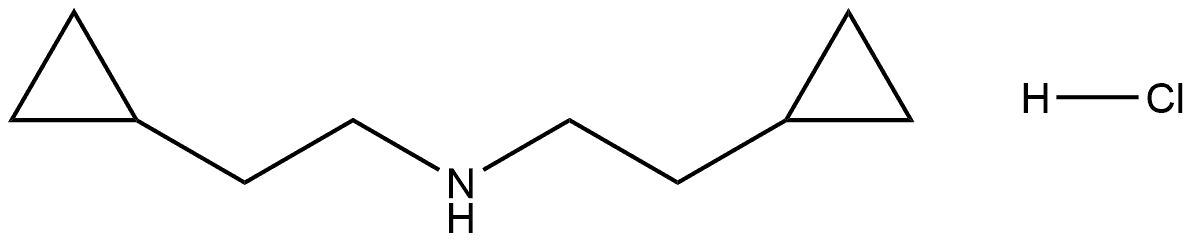 bis(2-cyclopropylethyl)amine hydrochloride Struktur