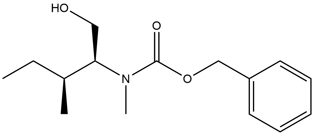 benzyl ((2S,3S)-1-hydroxy-3-methylpentan-2-yl)(methyl)carbamate,120205-55-2,结构式