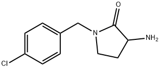 2-Pyrrolidinone, 3-amino-1-[(4-chlorophenyl)methyl]- Structure