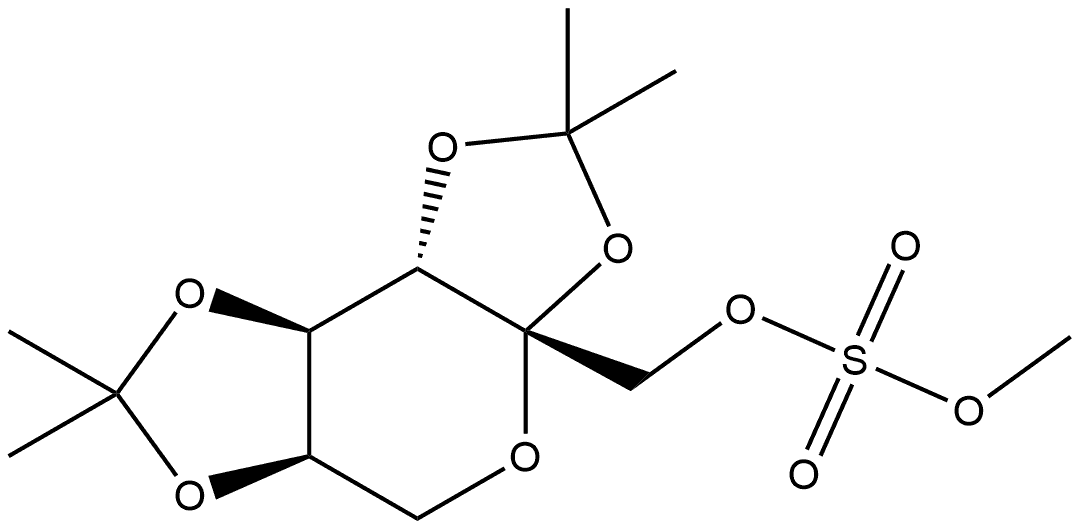 β-D-Fructopyranose, 2,3:4,5-bis-O-(1-methylethylidene)-, methyl sulfate (9CI) 化学構造式