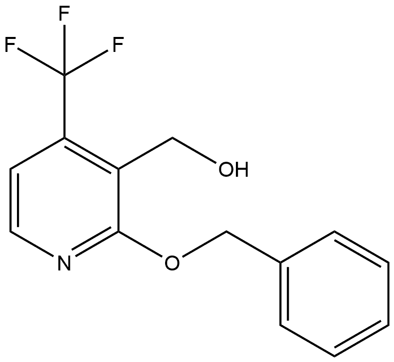 3-Pyridinemethanol, 2-(phenylmethoxy)-4-(trifluoromethyl)-,1202473-94-6,结构式