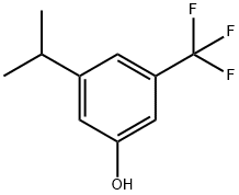 3-Isopropyl-5-(trifluoromethyl)phenol Struktur