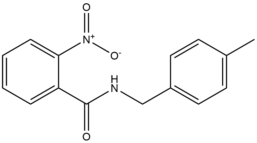 N-(4-methylbenzyl)-2-nitrobenzamide Structure