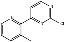 Pyrimidine, 2-chloro-4-(3-methyl-2-pyridinyl)- Structure