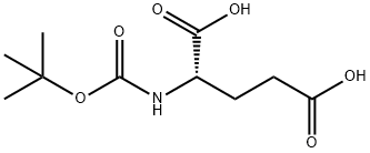 (tert-Butoxycarbonyl)glutamic acid Struktur