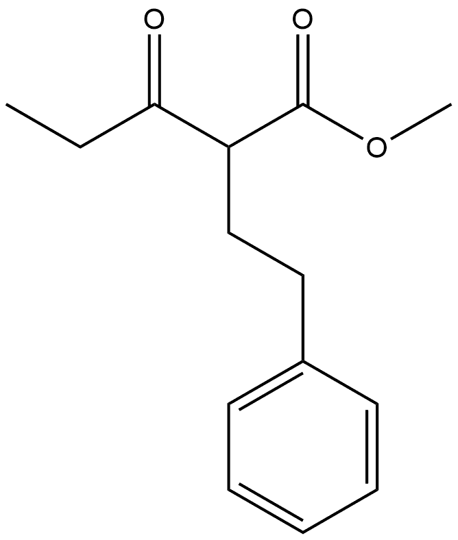 methyl 3-oxo-2-phenethylpentanoate Struktur