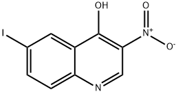 6-Iodo-3-nitroquinolin-4-ol Struktur