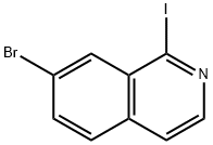 7-Bromo-1-iodoisoquinoline Struktur