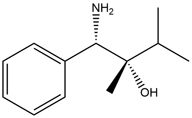 Benzenepropanol, γ-amino-β-(1-methylethyl)-, (βS,γS)- Struktur