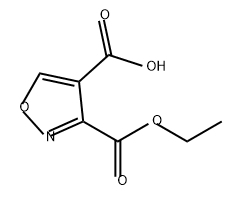 3,4-Isoxazoledicarboxylic acid, 3-ethyl ester Struktur