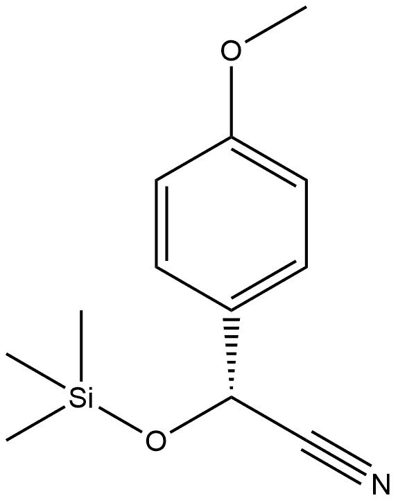 Benzeneacetonitrile, 4-methoxy-α-[(trimethylsilyl)oxy]-, (αR)-