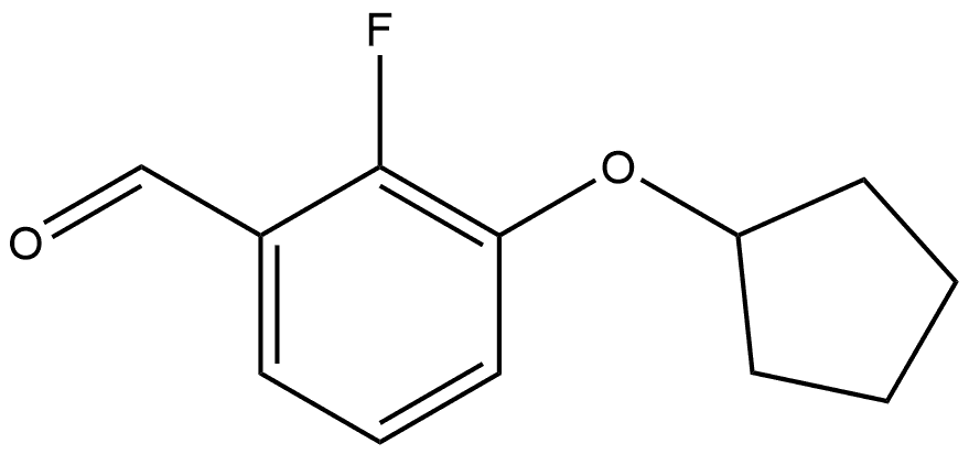 3-(cyclopentyloxy)-2-fluorobenzaldehyde Structure