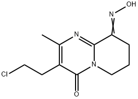4H-Pyrido[1,2-a]pyrimidine-4,9(6H)-dione, 3-(2-chloroethyl)-7,8-dihydro-2-methyl-, 9-oxime