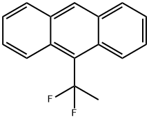 Anthracene, 9-(1,1-difluoroethyl)- 化学構造式