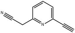 6-Ethynyl-2-pyridineacetonitrile Struktur