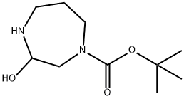 tert-Butyl 3-hydroxy-1,4-diazepane-1-carboxylate Struktur