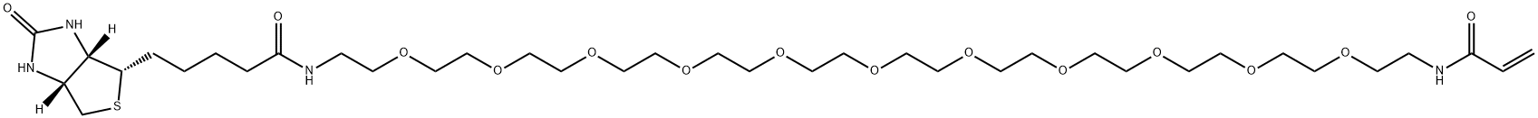 Biontin-PEG11-Acrylamide, 1204577-00-3, 结构式