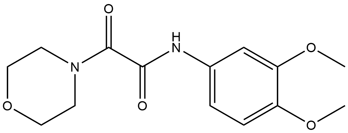 4-Morpholineacetamide, N-(3,4-dimethoxyphenyl)-α-oxo-