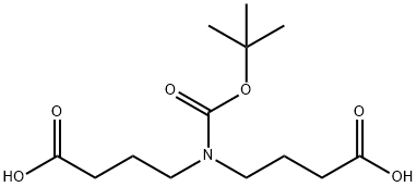 4,4'-((叔丁氧基羰基)氮杂己基)二丁酸,1204700-92-4,结构式