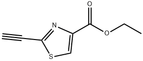 4-Thiazolecarboxylic acid, 2-ethynyl-, ethyl ester Struktur