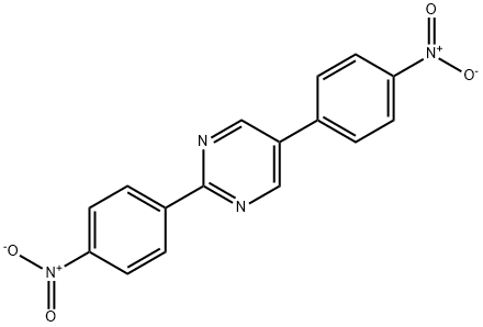 Pyrimidine, 2,5-bis(4-nitrophenyl)- Structure