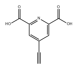 4-乙炔基吡啶-2,6-二羧酸, 120517-48-8, 结构式