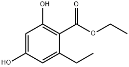 Benzoic acid, 2-ethyl-4,6-dihydroxy-, ethyl ester 结构式