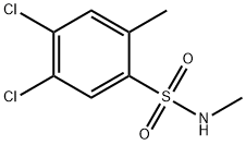 4,5-Dichloro-N,2-dimethylbenzenesulfonamide 结构式