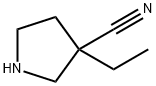 3-Pyrrolidinecarbonitrile, 3-ethyl- Struktur