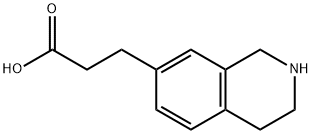 7-Isoquinolinepropanoic acid, 1,2,3,4-tetrahydro-,1206229-29-9,结构式